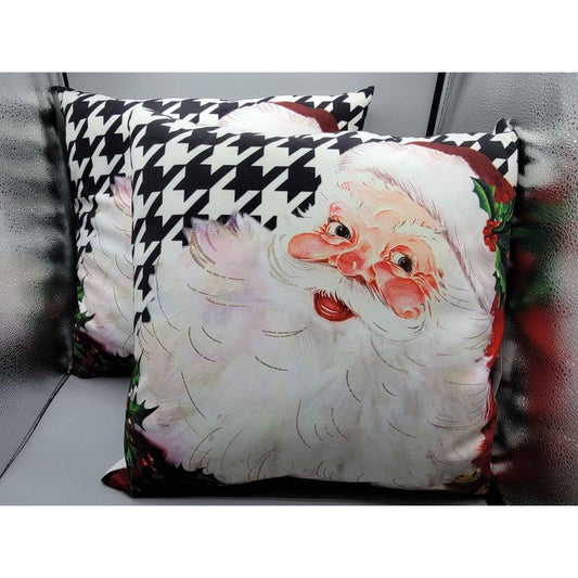 Christmas Santa Throw Pillows Set of 2